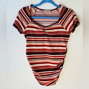 Full Moon Maternity Stripe Top NWOT - S